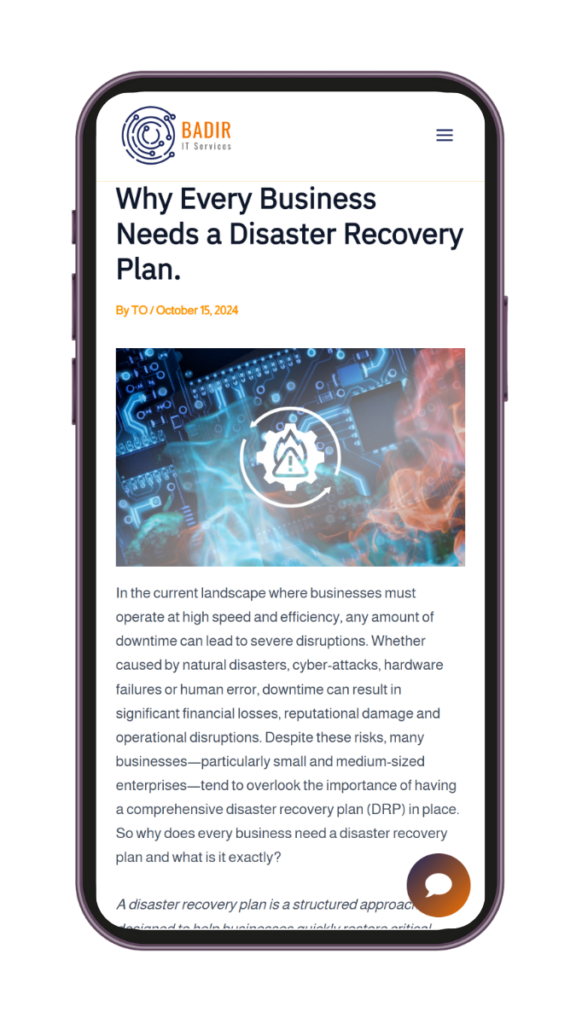 Phone screen website image